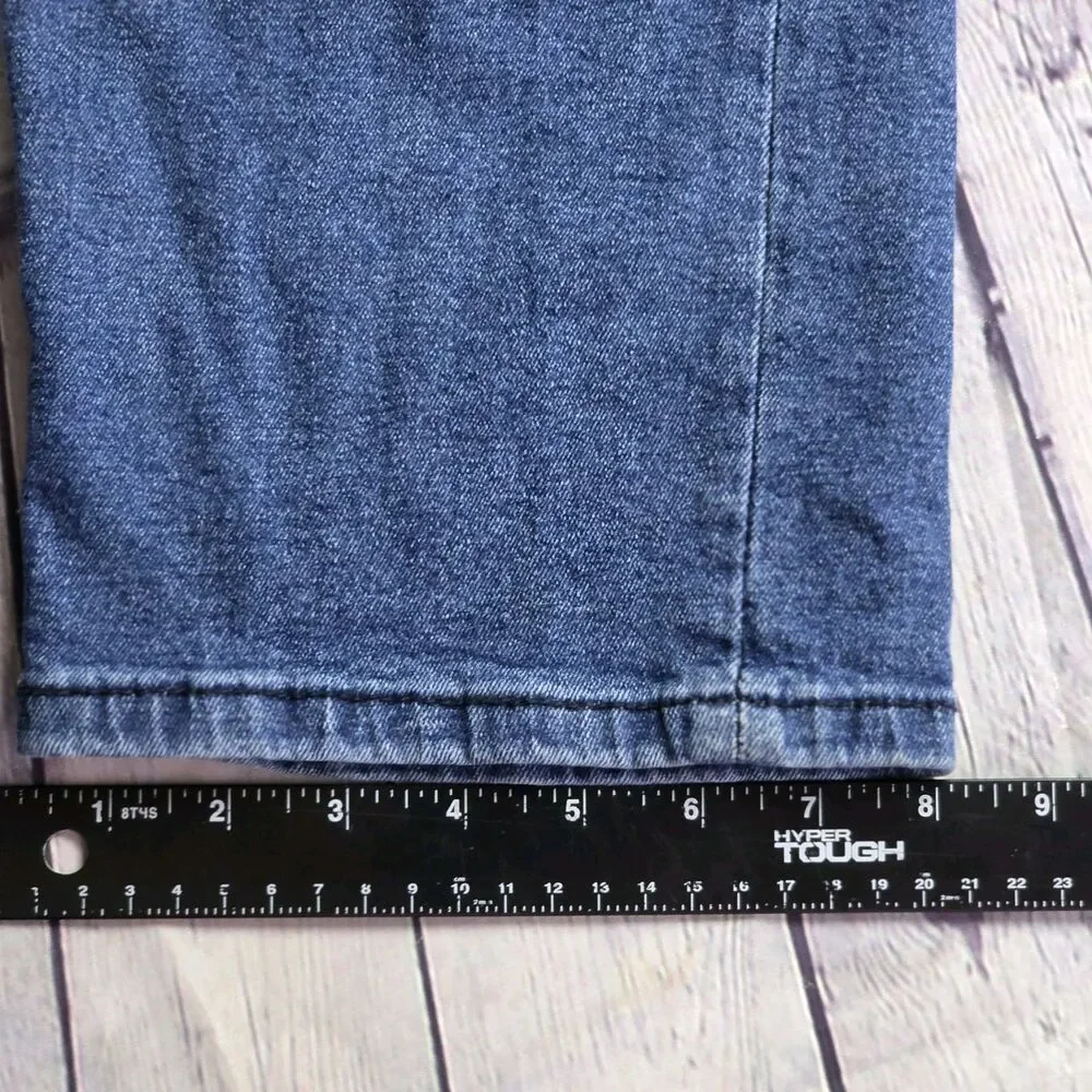 Chaps Jeans Straight Fit Men's 40x30 Blue Denim Classic Comfortable